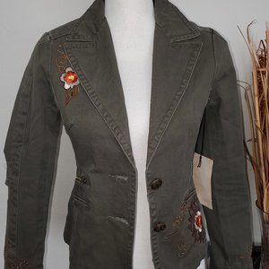 Green Embroidered Jacket